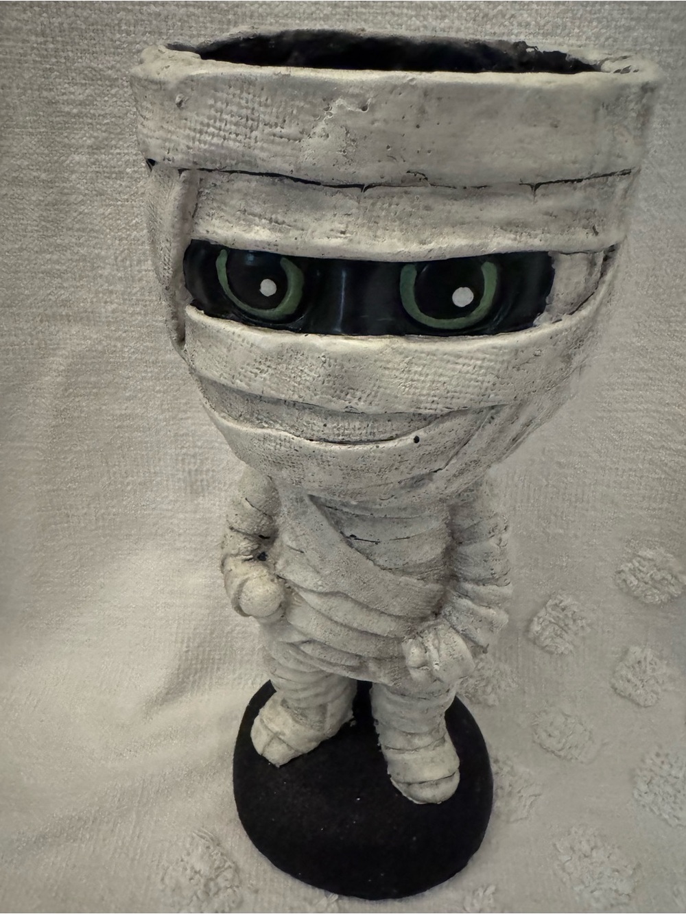 Ghoul & Goblin Mervin the Mummy Halloween 14" Tall figure Candy Bowl